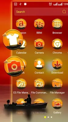 Sunset Launcher Theme android App screenshot 3